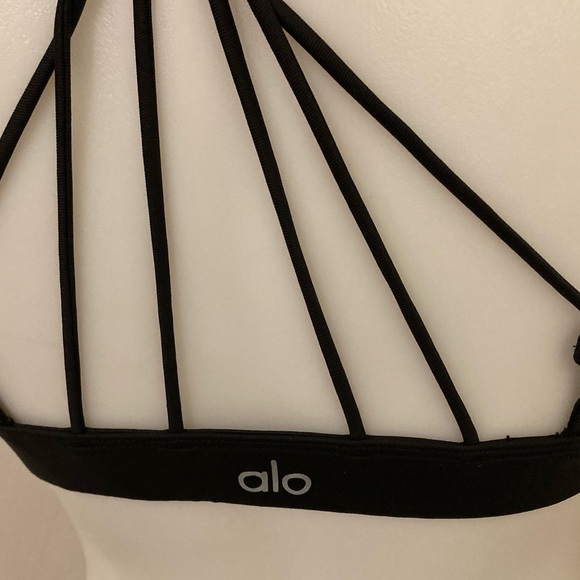 Alo Yoga Sunny Strappy Sports Bra Tight Fit Yoga Bralette Medium - Picture 10 of 10